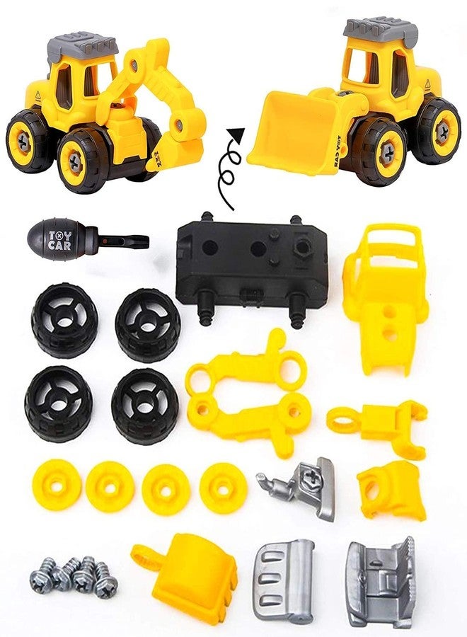PRIMEFAIR Automobile Construction Vehicle Car Toy Set Exclusive, Non Toxic Toy Set, Pull Back Car Truck Toy Toddler Baby Kid Gift (Yellow Fitting 04) - Image 5